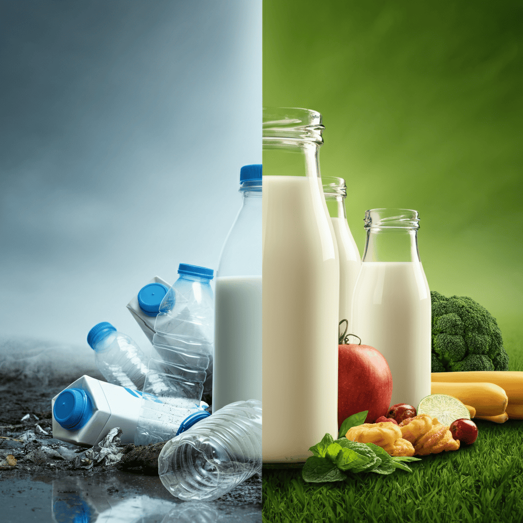dapure glass bottles vs regular plastic bottles